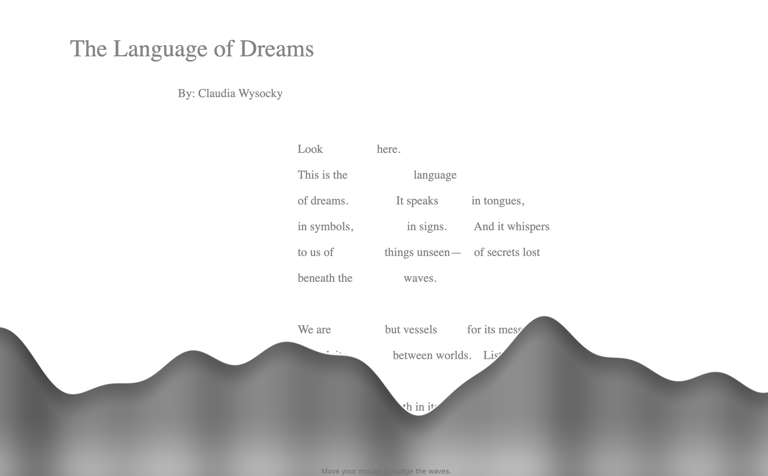 The Language of Dreams preview